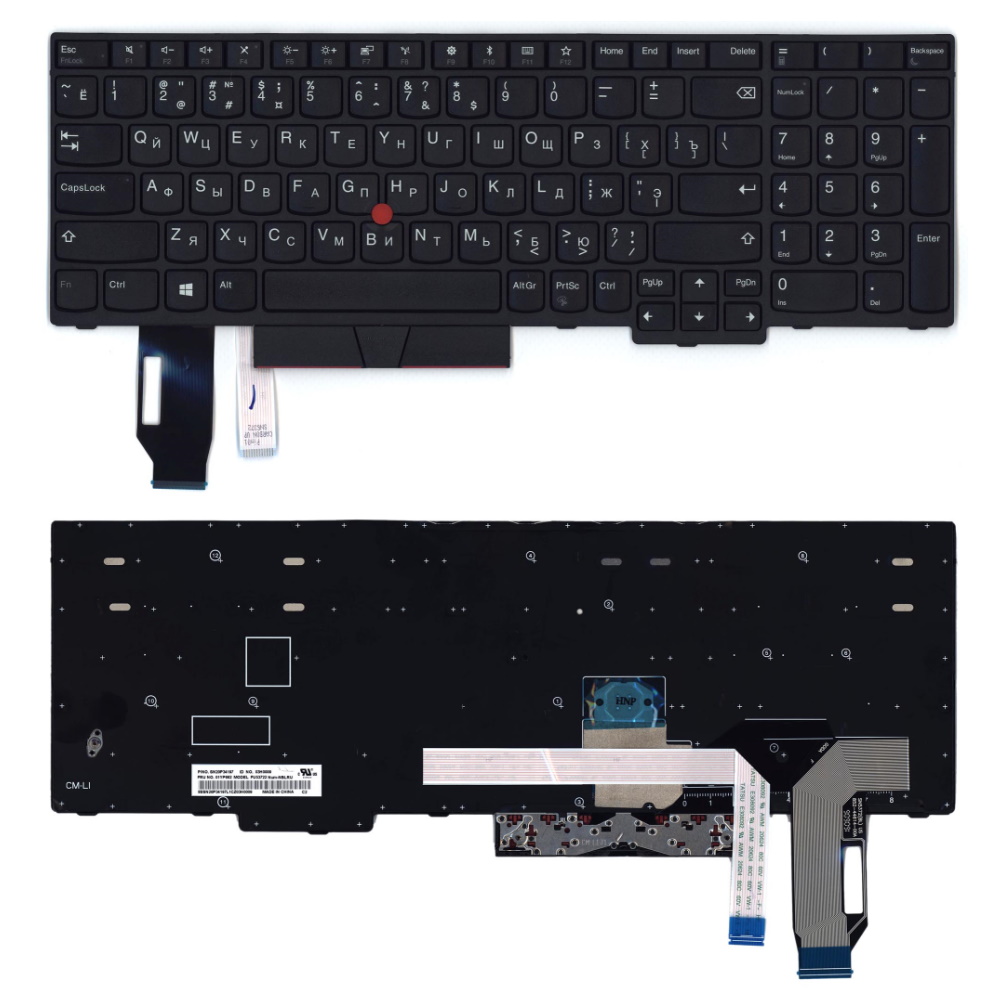 Клавиатура для ноутбука Lenovo IBM Thinkpad E580 Черная