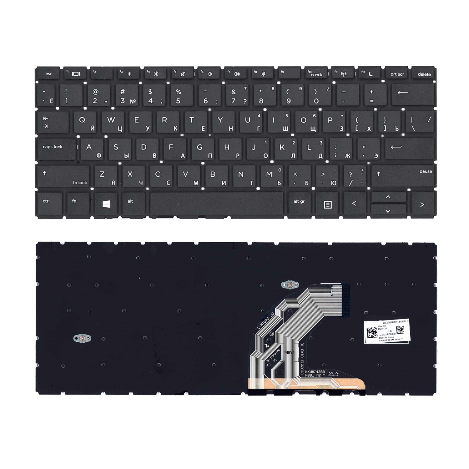 Клавиатура для ноутбука HP ProBook 430 G6 430 G7 Черная